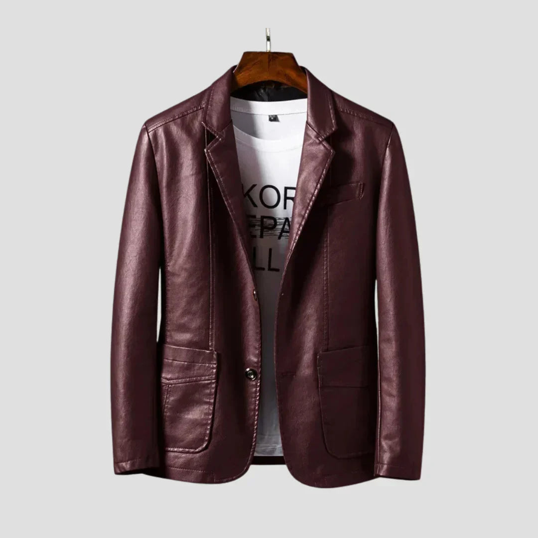 Celvani | Vintage Leather Blazer