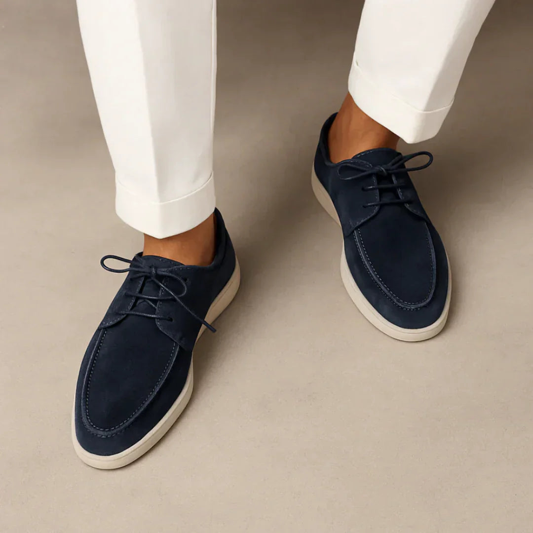 Celvani | Men’s Old Money Suede Derby Loafers
