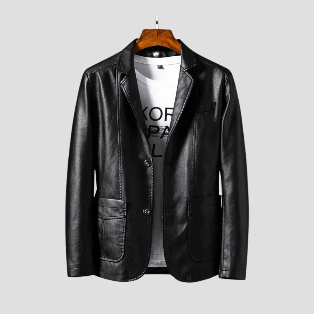 Celvani | Vintage Leather Blazer