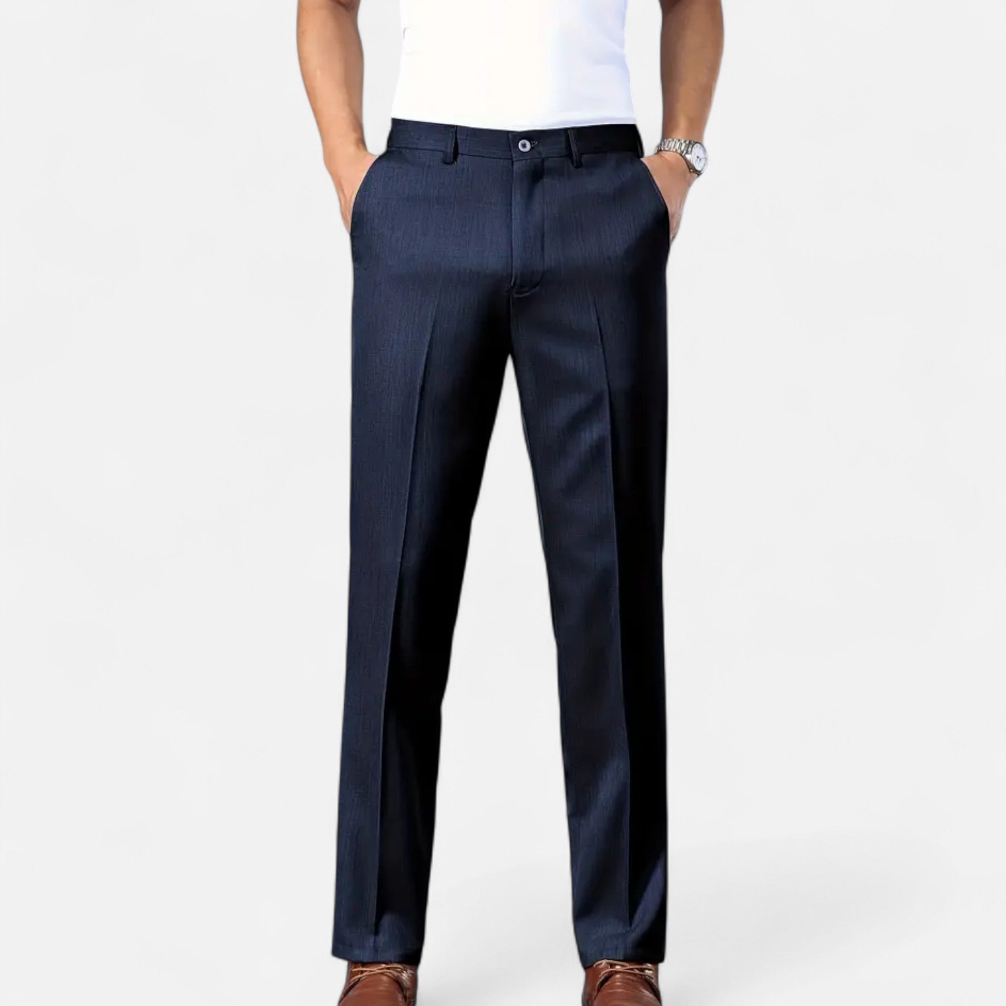 Celvani | Men’s Classic Dress Trousers