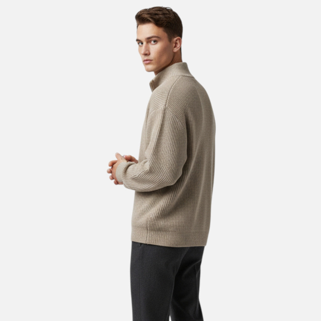 Celvani | Men’s Old Money Half-Zip Sweater
