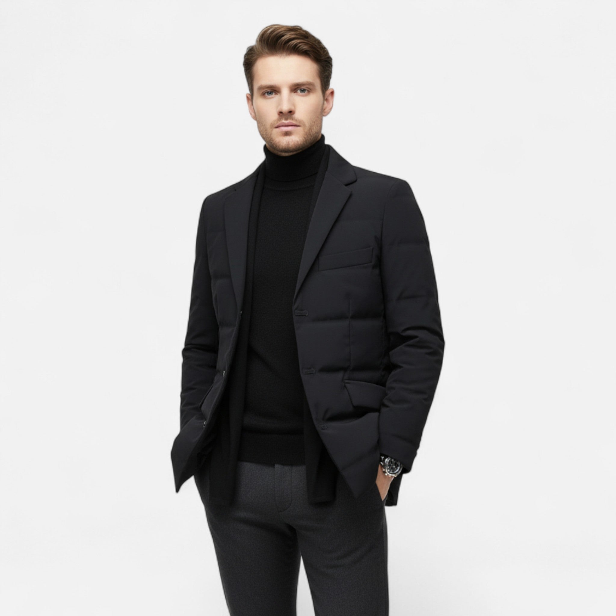 Celvani | Men’s Old Money Puffer Coat