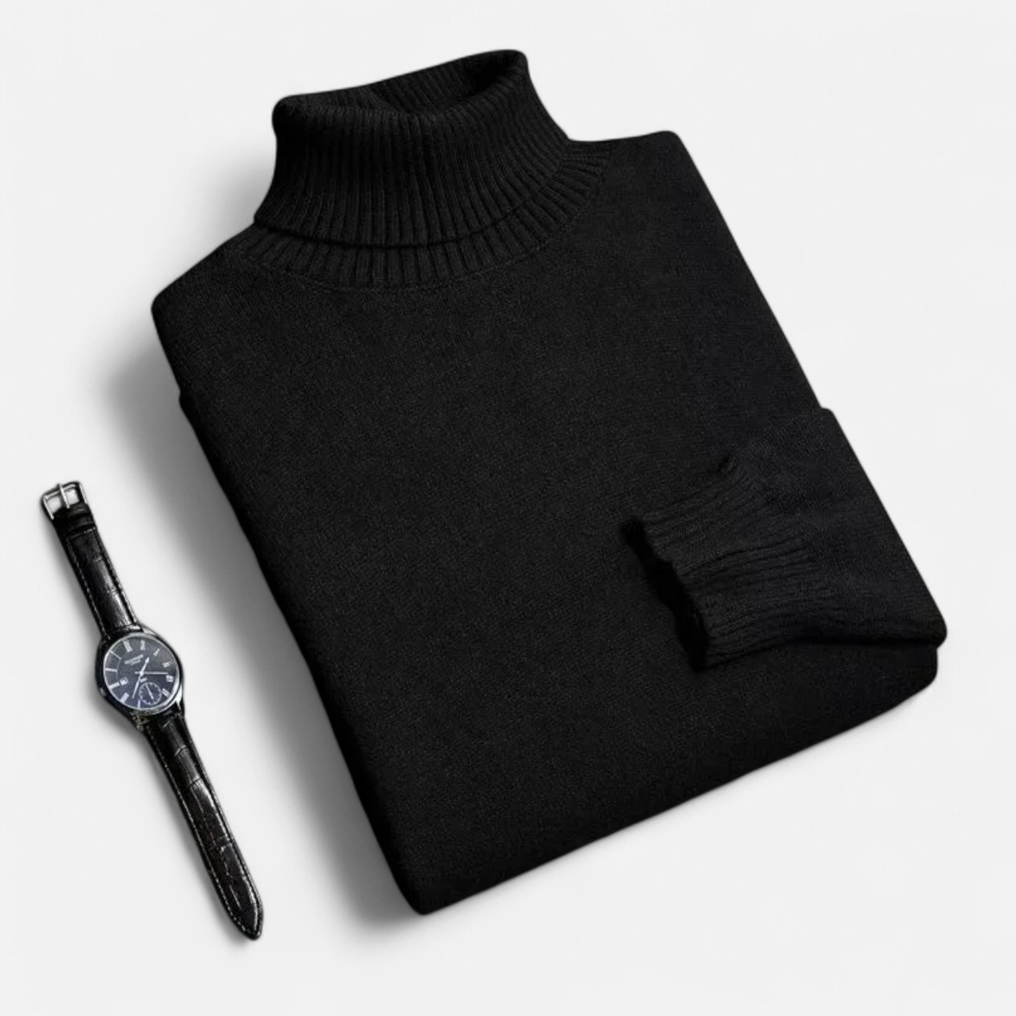 Celvani | Men’s Slim-Fit Knitted Turtleneck Sweater