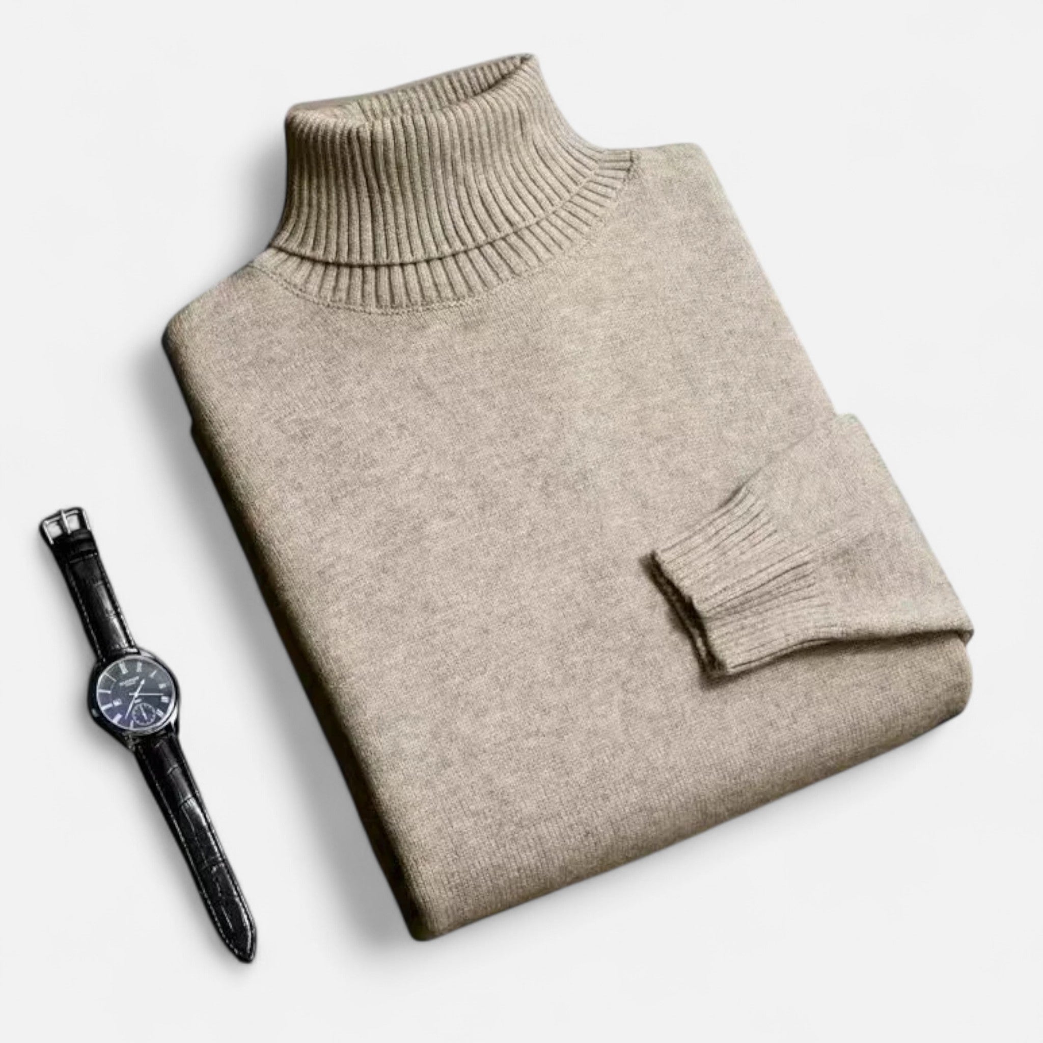 Celvani | Men’s Slim-Fit Knitted Turtleneck Sweater