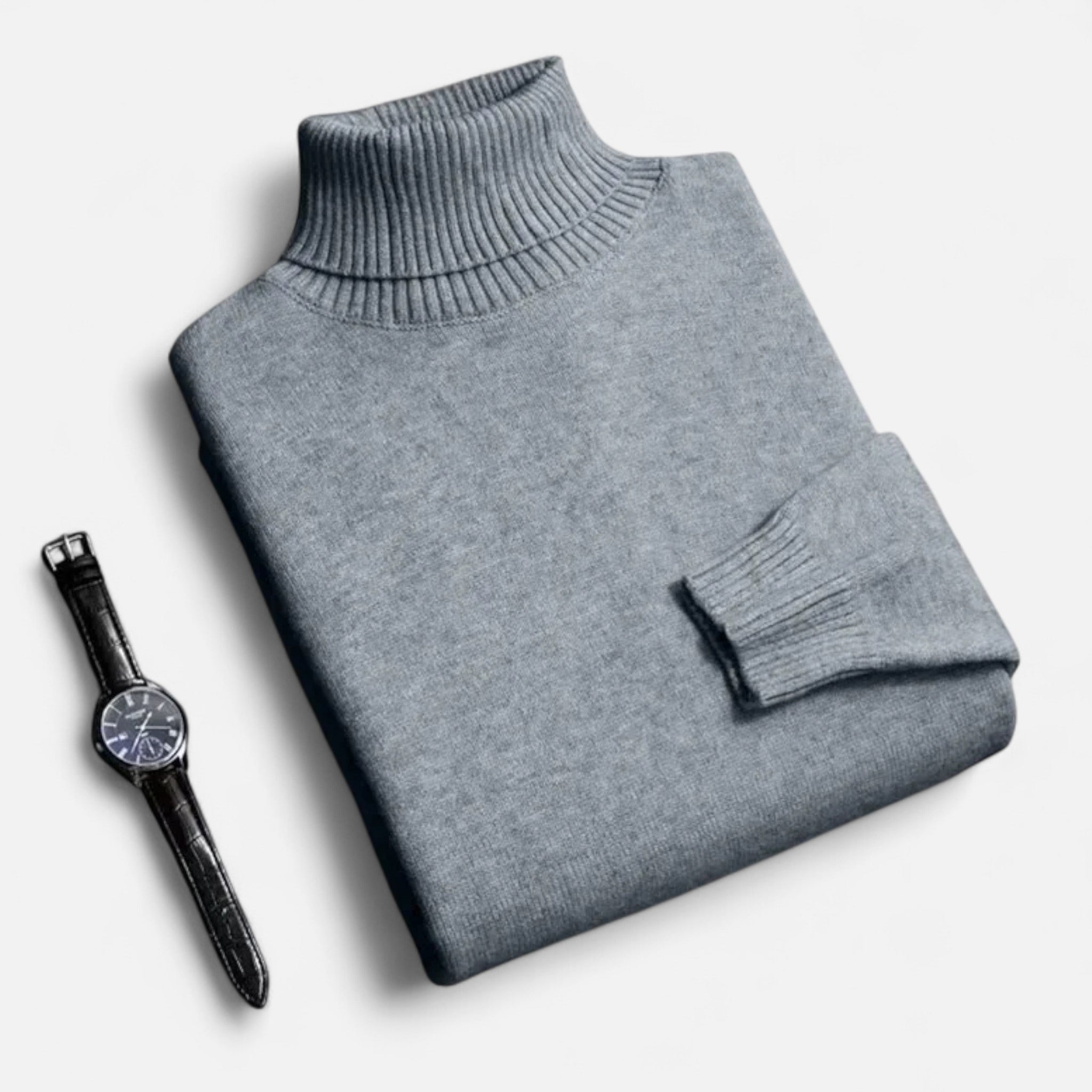 Celvani | Men’s Slim-Fit Knitted Turtleneck Sweater