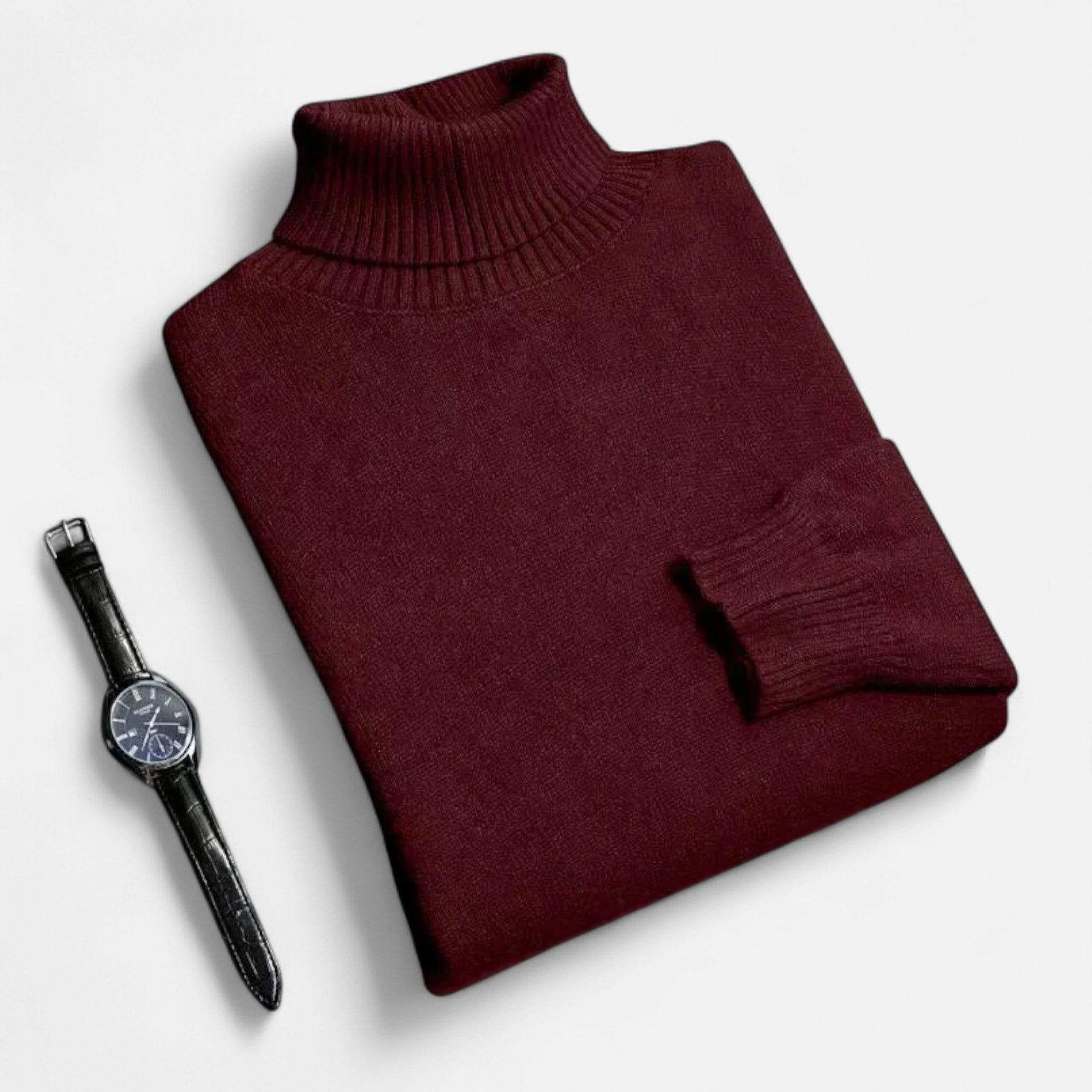 Celvani | Men’s Slim-Fit Knitted Turtleneck Sweater