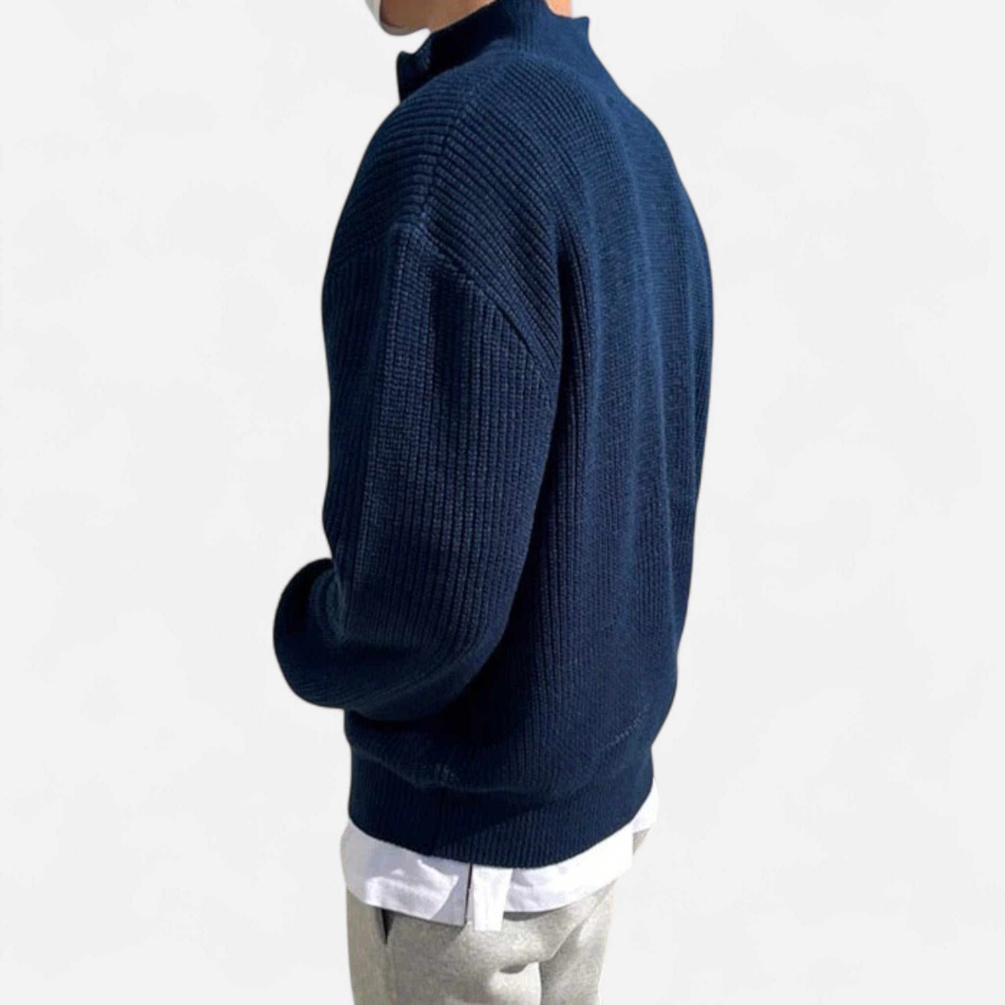 Celvani | Men’s Old Money Half-Zip Sweater